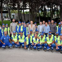 Başkan Aktaş, Bursa'yı yeşillendiren ekiple bayramlaştı 