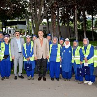 Başkan Aktaş, Bursa'yı yeşillendiren ekiple bayramlaştı 