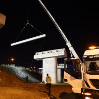 Mudanya Kavşağı’nda gece mesaisi 