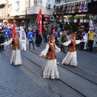 Ata sporları kortej yürüyüşüyle başladı 
