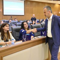 Başkan Aktaş stajyerlerle buluştu 