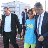 Göçmen konutları yeşile kavuştu 