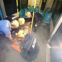 Metroda nefes kesen tatbikat  