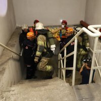 Metroda nefes kesen tatbikat  