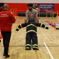 Alev savaşçısı olmak için ter döktüler 