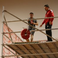 Alev savaşçısı olmak için ter döktüler 