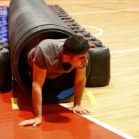 Alev savaşçısı olmak için ter döktüler 