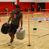 Alev savaşçısı olmak için ter döktüler 