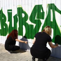 Duvarları tuvale dönüştüren şenlik 