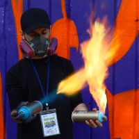 Duvarları tuvale dönüştüren şenlik 