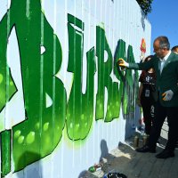 Duvarları tuvale dönüştüren şenlik 