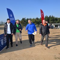 Oryantiring turnuvasında zamana karşı yarış 