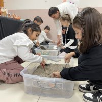 Salonda arkeolojik kazı 