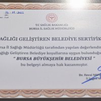 Sağlığı geliştiren ilk Büyükşehir, Bursa oldu 