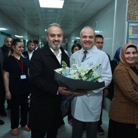 Başkan Aktaş, yeni yıla 2023'ün ilk bebeğiyle girdi 