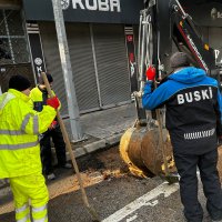 Afet bölgesinde altyapıya BUSKİ müdahalesi 