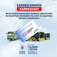 Bursa’da ulaşım depremzedelere ücretsiz 