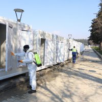 Deprem bölgesinde hijyen seferberliği 