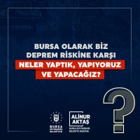 Bursa depreme hazırlanıyor 