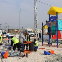 Büyükşehir’den depremzede çocuklara oyun parkı 