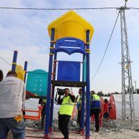 Büyükşehir’den depremzede çocuklara oyun parkı 