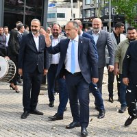 Büyükşehir işçisi bayram yaptı 
