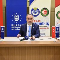 Büyükşehir işçisi bayram yaptı 