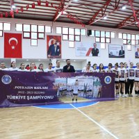 Şampiyonlara coşkulu kutlama 