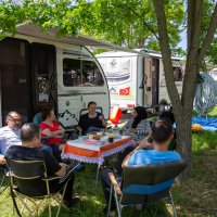 Karavan tutkunları Harmancık'ta buluştu 