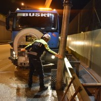 Şehir uykuda, BUSKİ iş başında 