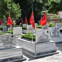 Şehitlikte duygusal anma 