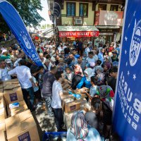 Aşure kazanları birlik için kaynadı 