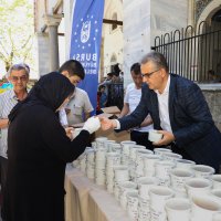 Aşure kazanları birlik için kaynadı 