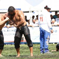 Pehlivanlar er meydanına çıktı 