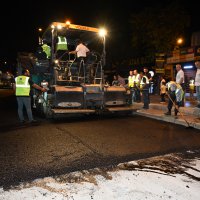 Ankara yolunda gece mesaisi sürüyor 
