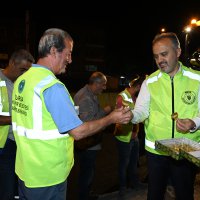 Ankara yolunda gece mesaisi sürüyor 