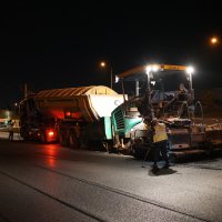 Ankara yolunda gece mesaisi sürüyor 