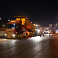 Ankara yolunda gece mesaisi sürüyor 