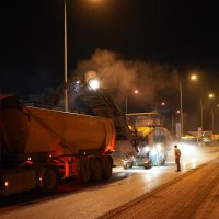 Ankara yolunda gece mesaisi sürüyor 