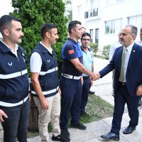 Zabıtaya moral ziyareti 