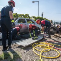İtfaiyenin her eğitimi gerçek gibi tatbikat 