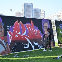 Grafiti şenliğinde renkler konuştu 