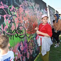 Grafiti şenliğinde renkler konuştu 