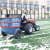 Saha ve zemin futbola elverişli hale geliyor 