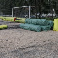 Saha ve zemin futbola elverişli hale geliyor 