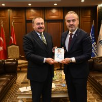 Eski Bakan Eroğlu’ndan Başkan Aktaş’a ziyaret 