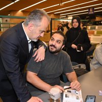 Başkan Aktaş, sahuru gençlerle yaptı 