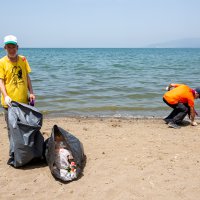 Bursa Kent Konseyi'nden İznik'te sahil temizliği 
