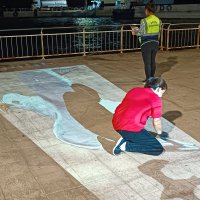 Bursa sokaklarında 3 boyutlu sanat 