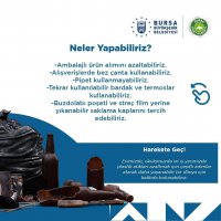 Bursa Büyükşehir’den ‘Plastiksiz Temmuz Hareketi’ne destek 